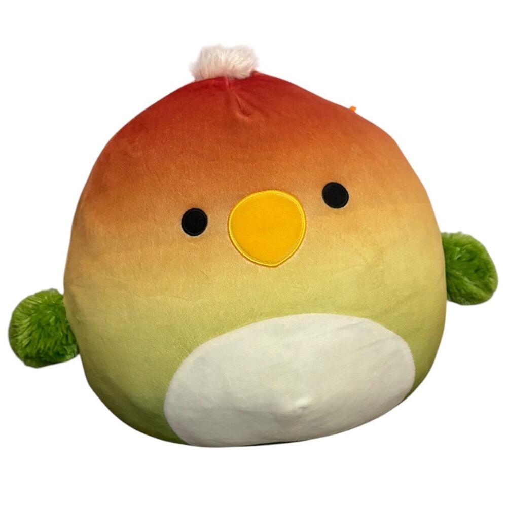 Squishmallows Elliene Parrot 12in Large Ombre Bird Plush Tropical Collectible